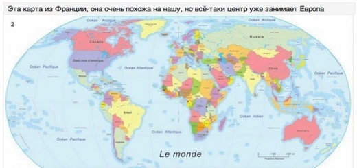 Разные взгляды на карту мира